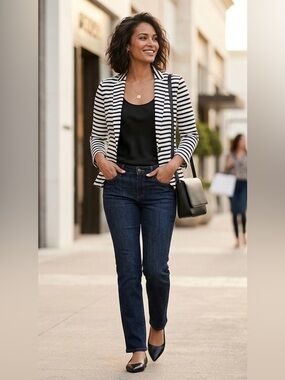 Chico’s Striped Women's Blazer